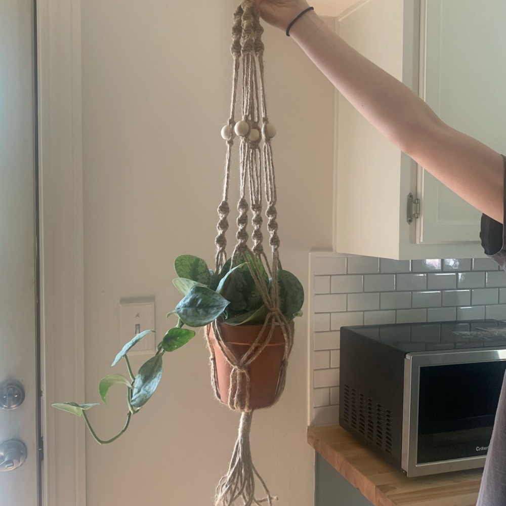 Handmade Jute Macramé plant hanger